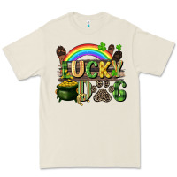 Bone Lucky dog St. Patrick's Day Premium Tee - CowGirlArtShop