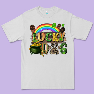 Lucky Dog St. Patrick's Day Premium Tee Designed By Cowgirlartshop
