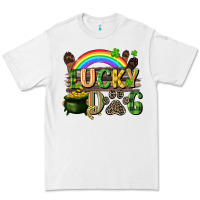 White Lucky dog St. Patrick's Day Premium Tee - CowGirlArtShop