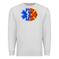 Dove Grey emt firefighter ems fire first responder premium Premium Sweatshirt - linhVisuals