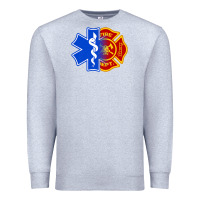 Heather Grey emt firefighter ems fire first responder premium Premium Sweatshirt - linhVisuals
