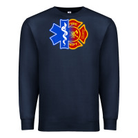 Navy emt firefighter ems fire first responder premium Premium Sweatshirt - linhVisuals
