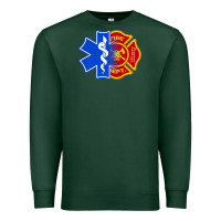 Sports Green emt firefighter ems fire first responder premium Premium Sweatshirt - linhVisuals