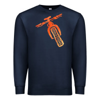 Navy fat bike mountain biking Premium Sweatshirt - linhVisuals