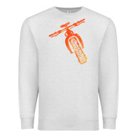 Oatmeal Heather fat bike mountain biking Premium Sweatshirt - linhVisuals
