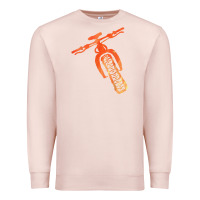 Pale Pink fat bike mountain biking Premium Sweatshirt - linhVisuals
