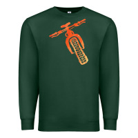 Sports Green fat bike mountain biking Premium Sweatshirt - linhVisuals
