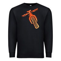 Black fat bike mountain biking Premium Sweatshirt - linhVisuals