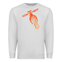 Dove Grey fat bike mountain biking Premium Sweatshirt - linhVisuals