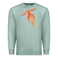 Seafoam fat bike mountain biking Premium Sweatshirt - linhVisuals