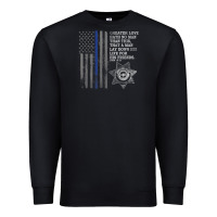Black police in america correctional officer prayer Premium Sweatshirt - linhVisuals