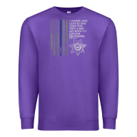 Purple police in america correctional officer prayer Premium Sweatshirt - linhVisuals