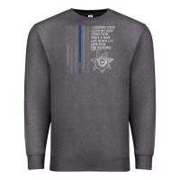 Charcoal Heather police in america correctional officer prayer Premium Sweatshirt - linhVisuals