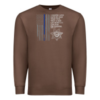 Chestnut police in america correctional officer prayer Premium Sweatshirt - linhVisuals
