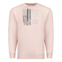 Pale Pink police in america correctional officer prayer Premium Sweatshirt - linhVisuals