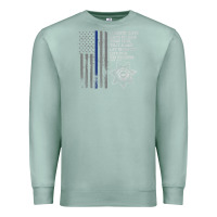 Seafoam police in america correctional officer prayer Premium Sweatshirt - linhVisuals