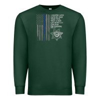 Sports Green police in america correctional officer prayer Premium Sweatshirt - linhVisuals
