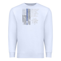 White police in america correctional officer prayer Premium Sweatshirt - linhVisuals