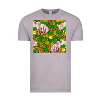 Vintage Zinc St. Patrick's Day Pig And Candy Pot Of Gold Vintage Tee - FaDigitalArtStudio