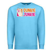Ocean Blue donut coffee lover dunkie junkie Premium Sweatshirt - linhVisuals