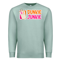 Seafoam donut coffee lover dunkie junkie Premium Sweatshirt - linhVisuals