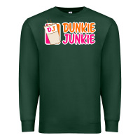 Sports Green donut coffee lover dunkie junkie Premium Sweatshirt - linhVisuals