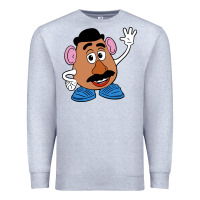 Heather Grey mr potato Premium Sweatshirt - linhVisuals