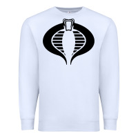White Gi Joe Cobra Vintage Premium Sweatshirt - linhVisuals