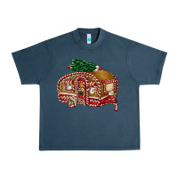 Midnight Navy caravan gingerbread Urban Heavy Tee - FaDigitalArtStudio