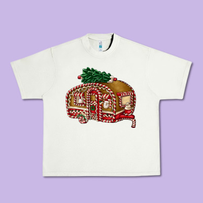 Caravan Gingerbread Urban Heavy Tee Designed By Fadigitalartstudio