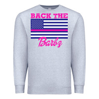 Heather Grey NICKI BACK THE BARBZ Premium Sweatshirt - linhVisuals