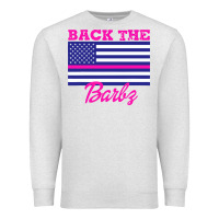 Oatmeal Heather NICKI BACK THE BARBZ Premium Sweatshirt - linhVisuals