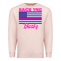 Pale Pink NICKI BACK THE BARBZ Premium Sweatshirt - linhVisuals