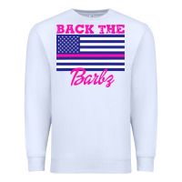 White NICKI BACK THE BARBZ Premium Sweatshirt - linhVisuals