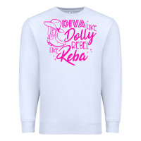 White Reba Mcentire Diva Like Dolly Rebel Like Reba Premium Sweatshirt - linhVisuals