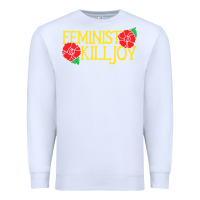 White feminist killjoy retro women woman Premium Sweatshirt - linhVisuals