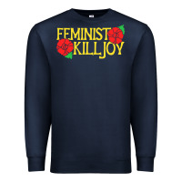 Navy feminist killjoy retro women woman Premium Sweatshirt - linhVisuals