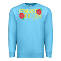 Ocean Blue feminist killjoy retro women woman Premium Sweatshirt - linhVisuals