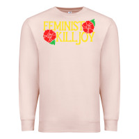 Pale Pink feminist killjoy retro women woman Premium Sweatshirt - linhVisuals