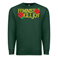 Sports Green feminist killjoy retro women woman Premium Sweatshirt - linhVisuals