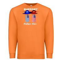 Carrot support our police & fire departments   1st responders premium Premium Sweatshirt - linhVisuals