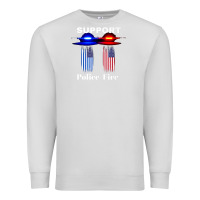 Dove Grey support our police & fire departments   1st responders premium Premium Sweatshirt - linhVisuals