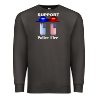 Smoke support our police & fire departments   1st responders premium Premium Sweatshirt - linhVisuals