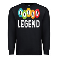 Black funny bingo legend bingo balls game Premium Sweatshirt - linhVisuals