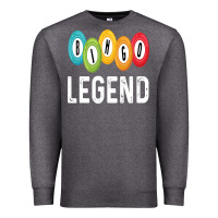 Charcoal Heather funny bingo legend bingo balls game Premium Sweatshirt - linhVisuals