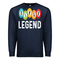 Navy funny bingo legend bingo balls game Premium Sweatshirt - linhVisuals