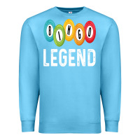 Ocean Blue funny bingo legend bingo balls game Premium Sweatshirt - linhVisuals