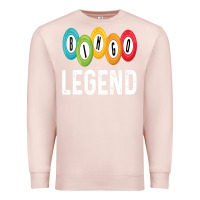 Pale Pink funny bingo legend bingo balls game Premium Sweatshirt - linhVisuals