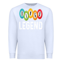 White funny bingo legend bingo balls game Premium Sweatshirt - linhVisuals
