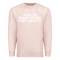 Pale Pink funny board game lovers gamers players Premium Sweatshirt - linhVisuals